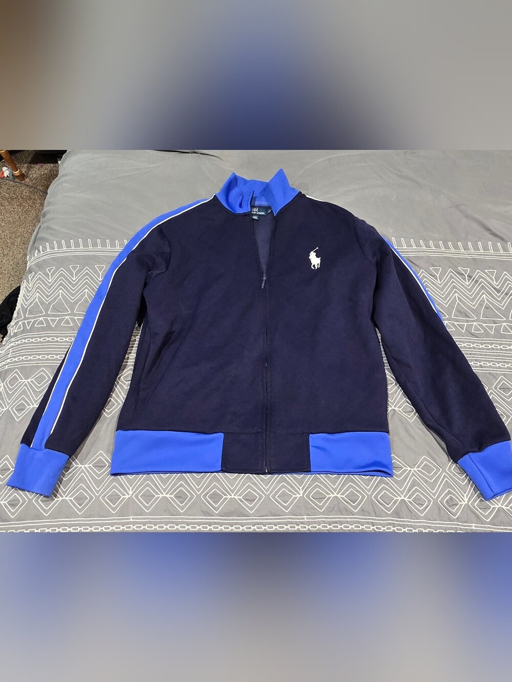 Vintage Polo Ralph Lauren Full Zip Track Jacket Size Medium